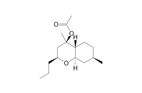 [(2S,4R,4aR,7R,8aR)-4,7-dimethyl-2-propyl-2,3,4a,5,6,7,8,8a-octahydrochromen-4-yl] acetate