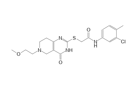 acetamide, N-(3-chloro-4-methylphenyl)-2-[[3,4,5,6,7,8-hexahydro-6-(2-methoxyethyl)-4-oxopyrido[4,3-d]pyrimidin-2-yl]thio]-