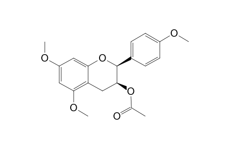 (2S,3S)-cis-5,7,4'-Trimethoxy-3-O-acetylflavan