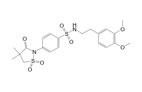 benzenesulfonamide, N-[2-(3,4-dimethoxyphenyl)ethyl]-4-(4,4-dimethyl-1,1-dioxido-3-oxo-2-isothiazolidinyl)-