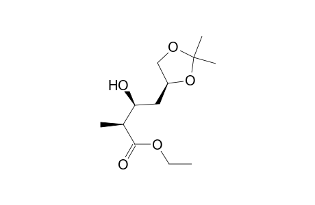 Ethyl (2S,3S,5S)-3-Hydroxy-5,6-(isopropylidenedioxy)-2-methylhexanoate