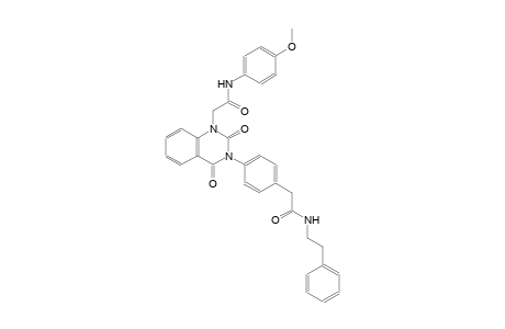2-(2,4-dioxo-3-(4-{2-oxo-2-[(2-phenylethyl)amino]ethyl}phenyl)-3,4-dihydro-1(2H)-quinazolinyl)-N-(4-methoxyphenyl)acetamide