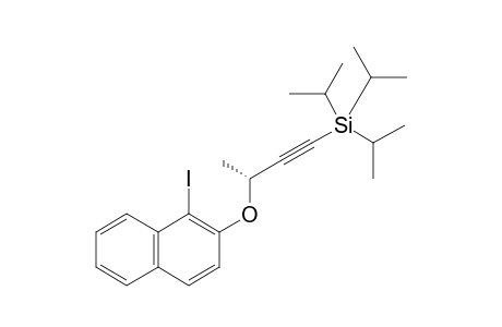 (+)-{(3R)-3-[(1-Iodonaphthalen-2-yl)oxy]but-1-yn-1-yl}[tri(propan-2-yl)]silane