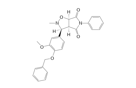 (3S,3aS,6aR)-3-(3-methoxy-4-phenylmethoxy-phenyl)-2-methyl-5-phenyl-3a,6a-dihydro-3H-pyrrolo[3,4-d][1,2]oxazole-4,6-dione