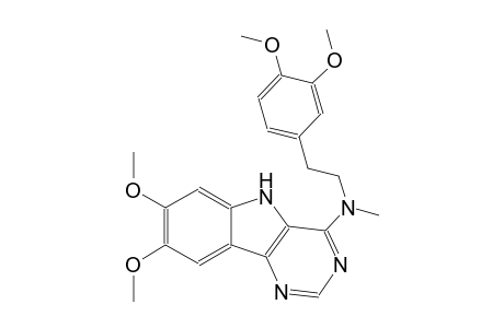 N-[2-(3,4-dimethoxyphenyl)ethyl]-7,8-dimethoxy-N-methyl-5H-pyrimido[5,4-b]indol-4-amine