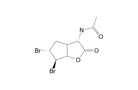 4-endo-ACETYLAMINO-7-endo,8-exo-DIBROMO-2-OXABICYCLO-[3.3.0]-OCTAN-3-ONE