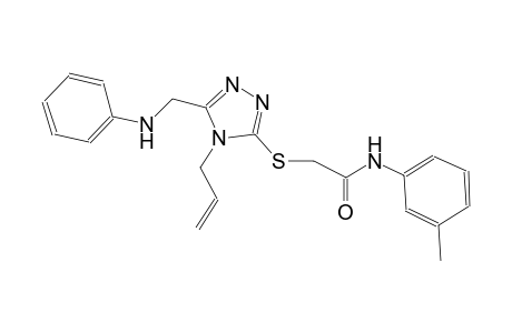 2-{[4-allyl-5-(anilinomethyl)-4H-1,2,4-triazol-3-yl]sulfanyl}-N-(3-methylphenyl)acetamide