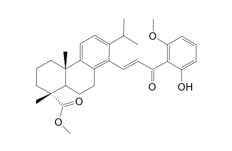 Methyl 14-[2'-(2"-hydroxy-6''-methoxybenzoyl)vinyl]-dehydroabietate