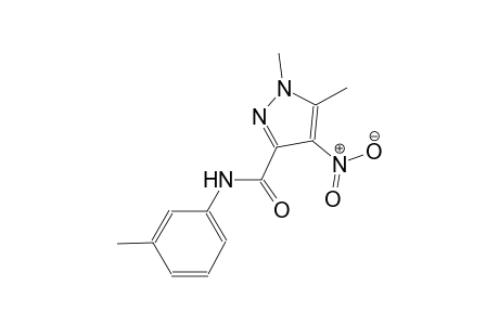 1,5-dimethyl-N-(3-methylphenyl)-4-nitro-1H-pyrazole-3-carboxamide