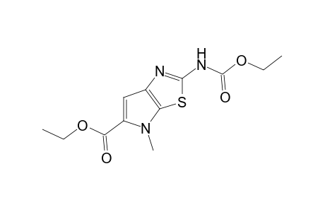 5-carboxy-4-methyl-4H-pyrrole[3,2-d]thiazole-2-carbamic acid, diethyl ester