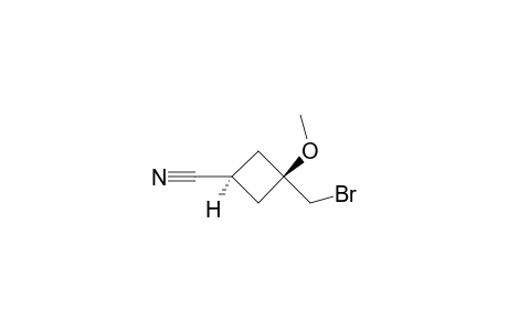 CIS-3-BROMOMETHYL-3-METHOXYCYCLOBUTANE-1-CARBONITRILE