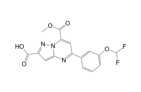 pyrazolo[1,5-a]pyrimidine-2,7-dicarboxylic acid, 5-[3-(difluoromethoxy)phenyl]-, 7-methyl ester