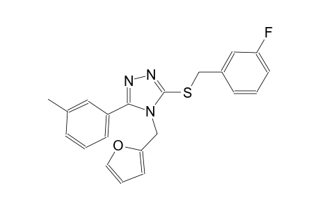 3-fluorobenzyl 4-(2-furylmethyl)-5-(3-methylphenyl)-4H-1,2,4-triazol-3-yl sulfide