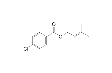 4-Chlorobenzoic acid, 3-methylbut-2-enyl ester