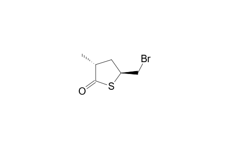 2(3H)-Thiophenone, 5-(bromomethyl)dihydro-3-methyl-, trans-
