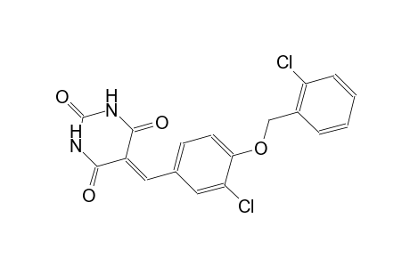 5-{3-chloro-4-[(2-chlorobenzyl)oxy]benzylidene}-2,4,6(1H,3H,5H)-pyrimidinetrione