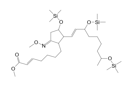 Methyl 7-[2-methoxyimino-4-trimethylsiloxy-5(3,8-di(trimethylsiloxy)-1-nonenyl)-cyclopentanyl]-2-heptenoate