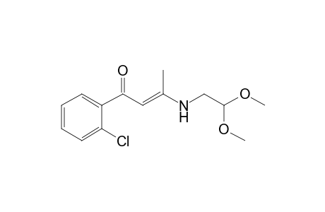 3-[(2,2-dimethoxyethyl)amino]-1-(2-chlorophenyl)but-2-en-1-one
