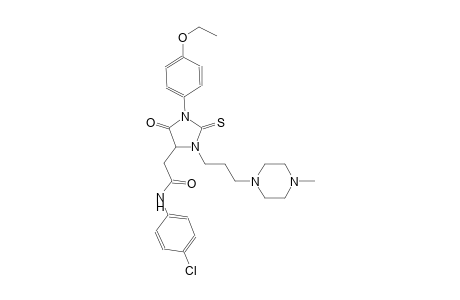 N-(4-chlorophenyl)-2-{1-(4-ethoxyphenyl)-3-[3-(4-methyl-1-piperazinyl)propyl]-5-oxo-2-thioxo-4-imidazolidinyl}acetamide
