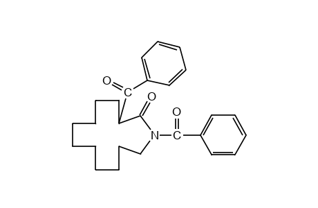 1,3-Dibenzoylazacyclotridecan-2-one