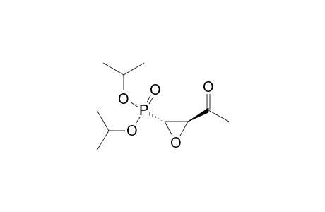 Phosphonic acid, (3-acetyloxiranyl)-, bis(1-methylethyl) ester, trans-
