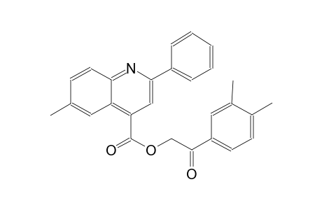 4-quinolinecarboxylic acid, 6-methyl-2-phenyl-, 2-(3,4-dimethylphenyl)-2-oxoethyl ester