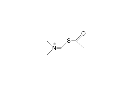 Dimethyliminium-methanol thiol-acetate cation
