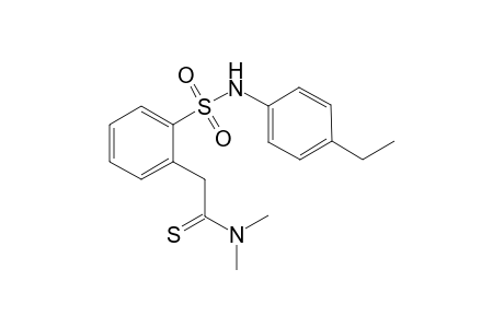 1-N-(4-Ethylphenyl)sulfamoyl-2-(N,N-dimethylthiocarbamoyl)methylbenzenesulfonamide 1,1-dioxide