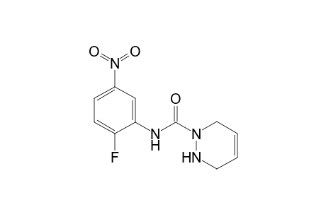 N-(2-fluoranyl-5-nitro-phenyl)-3,6-dihydro-1H-pyridazine-2-carboxamide