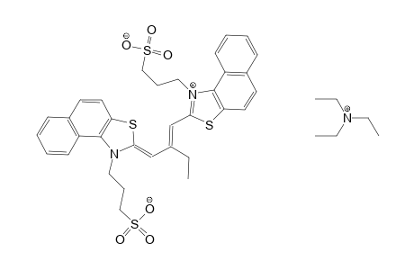 1-(3-Sulfopropyl)-2-(2-{[1-(3-sulfopropyl)naphtho[1,2-d]thiazol-2(1H)-ylidene]methyl}-1-butenyl)naphtho[1,2-d]thiazoliumhydroxide inner salt, triethylammonium salt