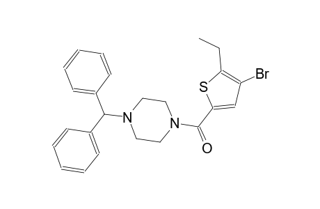 1-benzhydryl-4-[(4-bromo-5-ethyl-2-thienyl)carbonyl]piperazine