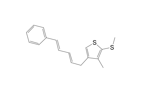 3-Methyl-2-methylthio-4-(5-phenyl-2,4-pentadienyl)thiophene