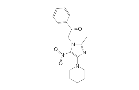 2-METHYL-5-NITRO-1-PHENACYL-4-PIPERIDINO-IMIDAZOLE