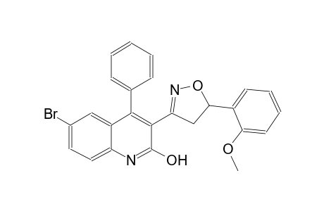6-bromo-3-[5-(2-methoxyphenyl)-4,5-dihydro-3-isoxazolyl]-4-phenyl-2-quinolinol