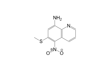 6-(methylsulfanyl)-5-nitro-8-quinolinylamine