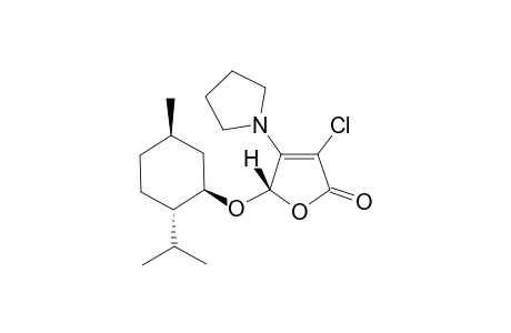 5-(l-Menthyloxy)-4-pyrrolidino-3-(S)-chloro-2(5H)furanone