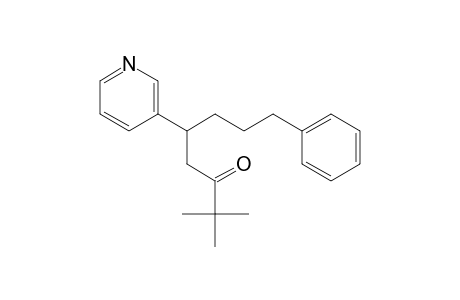 3-Octanone, 2,2-dimethyl-8-phenyl-5-(3-pyridinyl)-