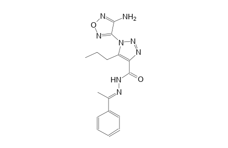 1-(4-amino-1,2,5-oxadiazol-3-yl)-N'-[(E)-1-phenylethylidene]-5-propyl-1H-1,2,3-triazole-4-carbohydrazide