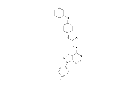 2-{[1-(4-methylphenyl)-1H-pyrazolo[3,4-d]pyrimidin-4-yl]sulfanyl}-N-(4-phenoxyphenyl)acetamide