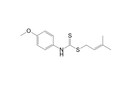 3-Methylbut-2-en-1-yl N-(4-methoxyphenyl)dithiocarbamate