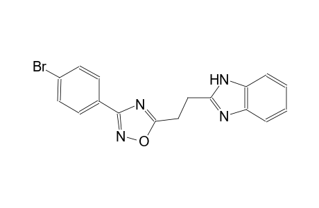 1H-benzimidazole, 2-[2-[3-(4-bromophenyl)-1,2,4-oxadiazol-5-yl]ethyl]-