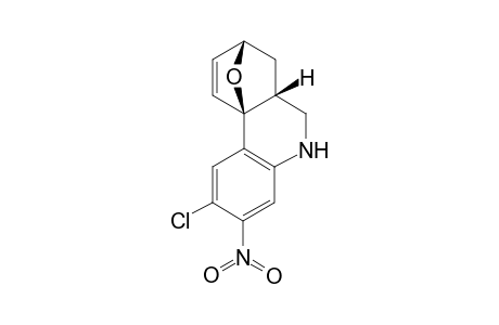 (+-)-(6aS,8S)-3-Chloro-5,6,6a,7,8,10a-hexahydro-2-nitro-8,10a-epoxyphenanthridine
