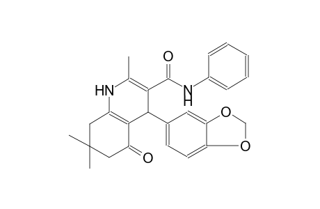 3-quinolinecarboxamide, 4-(1,3-benzodioxol-5-yl)-1,4,5,6,7,8-hexahydro-2,7,7-trimethyl-5-oxo-N-phenyl-
