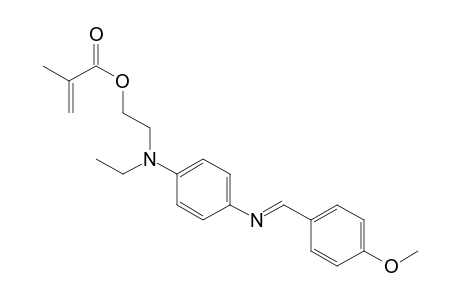 2-Propenoic acid, 2-methyl-, 2-[ethyl[4-[[(4-methoxyphenyl)methylene]amino]phenyl]amino]ethyl ester
