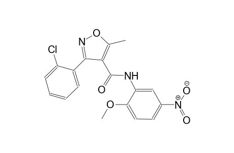 4-isoxazolecarboxamide, 3-(2-chlorophenyl)-N-(2-methoxy-5-nitrophenyl)-5-methyl-