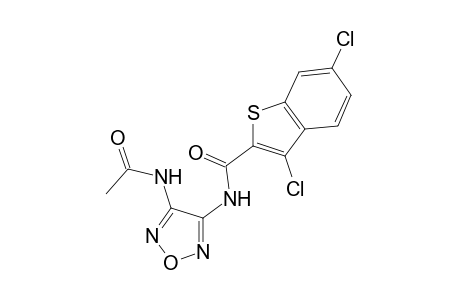 N-[4-(Acetylamino)-1,2,5-oxadiazol-3-yl]-3,6-dichloro-1-benzothiophene-2-carboxamide