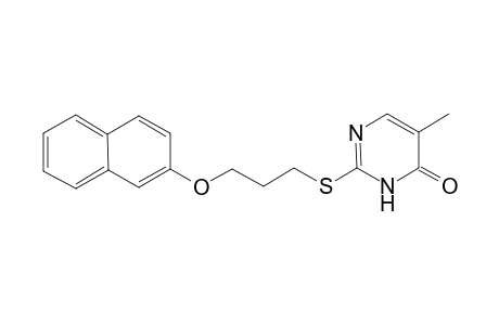 5-Methyl-2-([3-(2-naphthyloxy)propyl]sulfanyl)-4(3H)-pyrimidinone