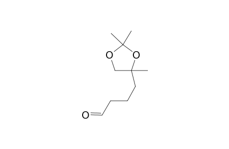 4-(2,2,5-Triimethyl-1'3-dioxolan-5-yl)butanal