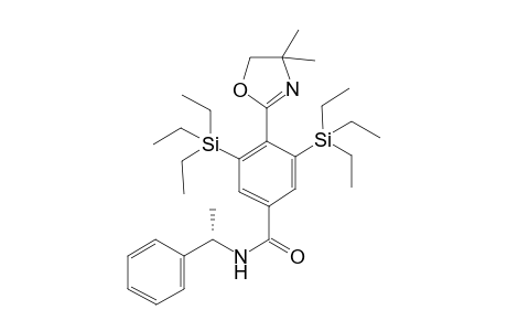 (S)-4-(4,4-dimethyl-4,5-dihydrooxazol-2-yl)-N-(1-phenylethyl)-3,5- bis(triethylsilyl)benzamide