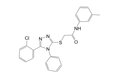 2-{[5-(2-chlorophenyl)-4-phenyl-4H-1,2,4-triazol-3-yl]sulfanyl}-N-(3-methylphenyl)acetamide